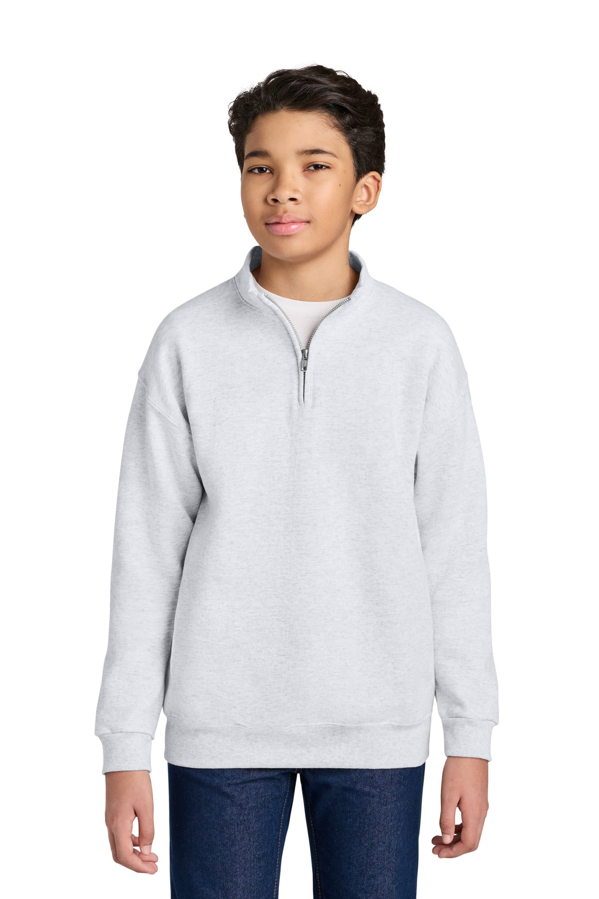 Jerzees Youth NuBlend 1/4-Zip Cadet Collar Sweatshirt