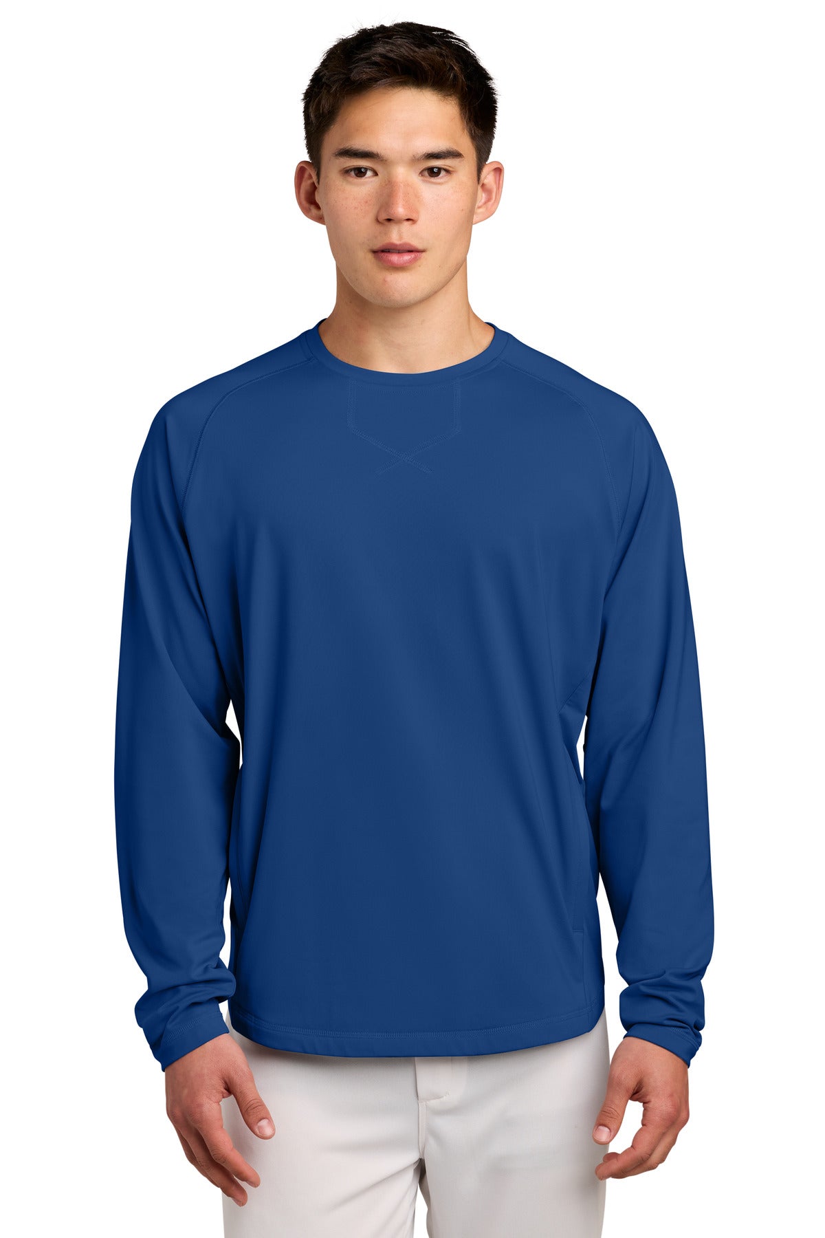 Sport-Tek Men's Sport-Wick Stretch Pocketed Crewneck ST859