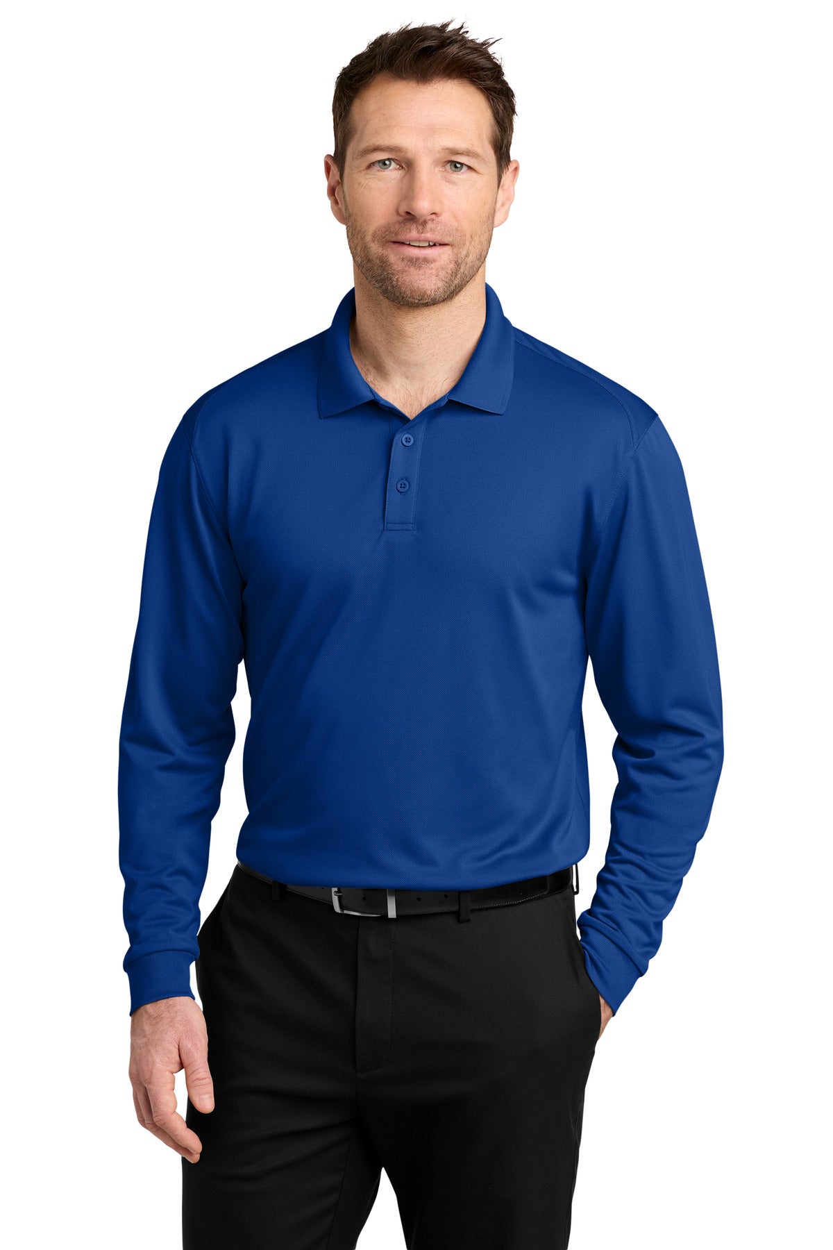 Port Authority Men's Wearever Performance Pique Long Sleeve Polo K240LS