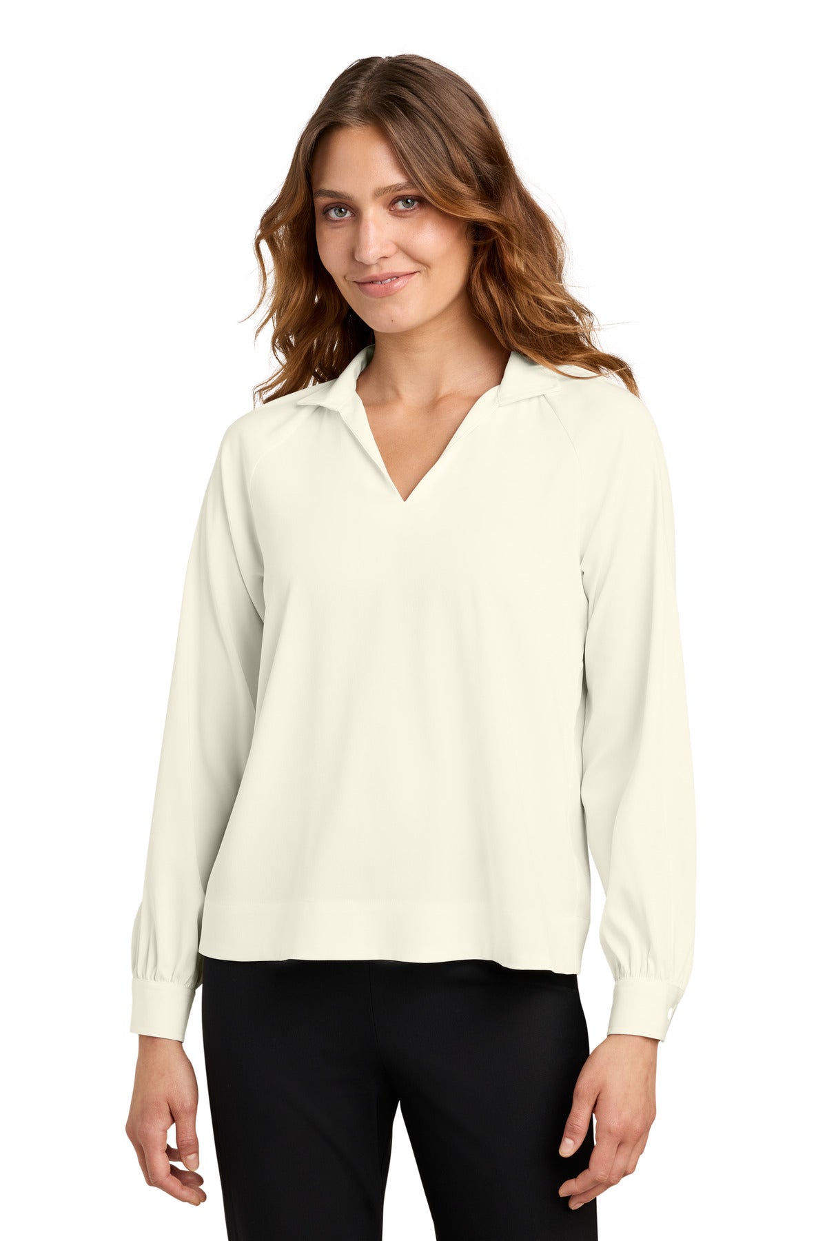 Mercer+Mettle Women's Long Sleeve Buttery Soft Popover Blouse MM2019