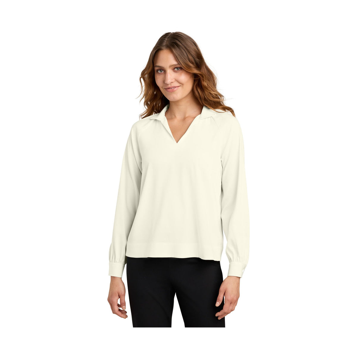 Mercer+Mettle Women's Long Sleeve Buttery Soft Popover Blouse MM2019