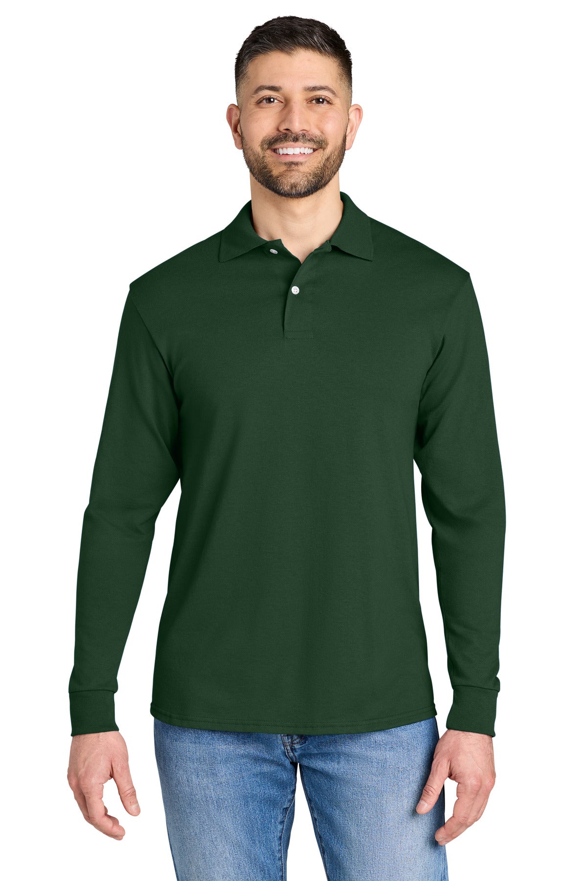 Jerzees Men's Dri-Power Long Sleeve Sport Shirt 437LS