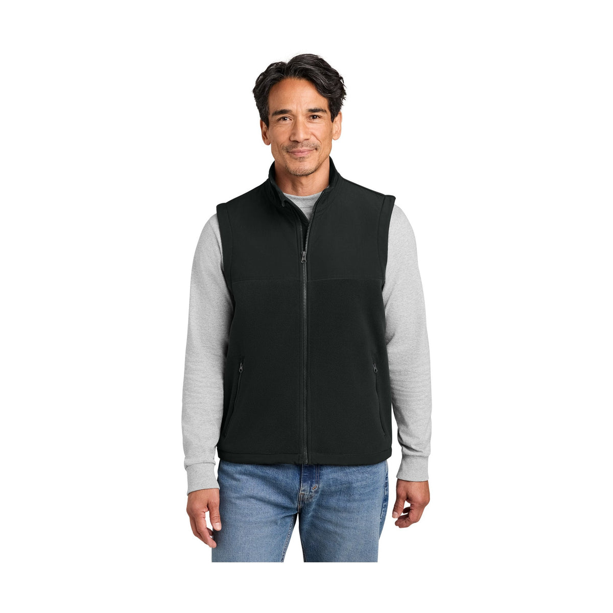 CornerStone Men's Fleece Overlay Vest CSF751