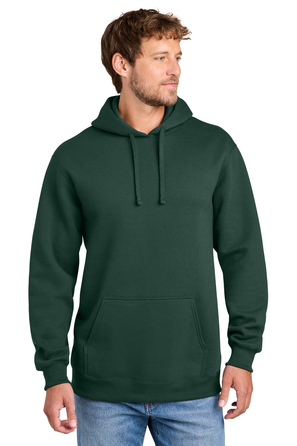 Port & Co Men's Foundation Fleece Pullover Hooded Sweatshirt PC107H