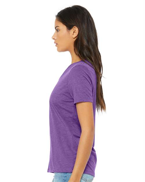 Bella + Canvas Women's Relaxed Triblend V-Neck Tee-2