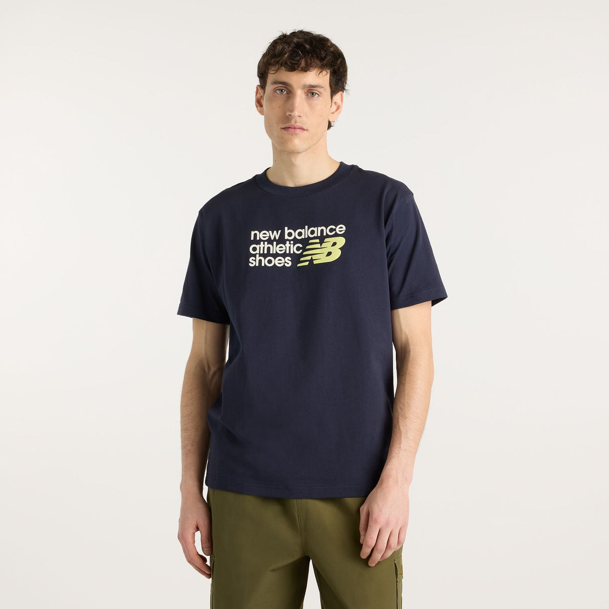 New Balance Men's Athletics Premium Relaxed Chest Logo T-Shirt-1