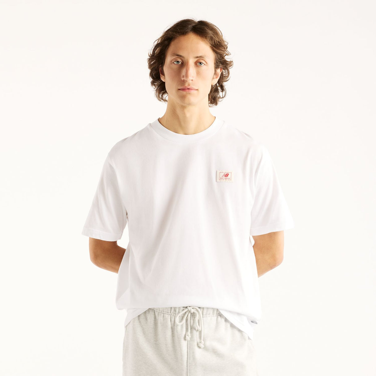 New Balance Men's Woven Label T-Shirt-1