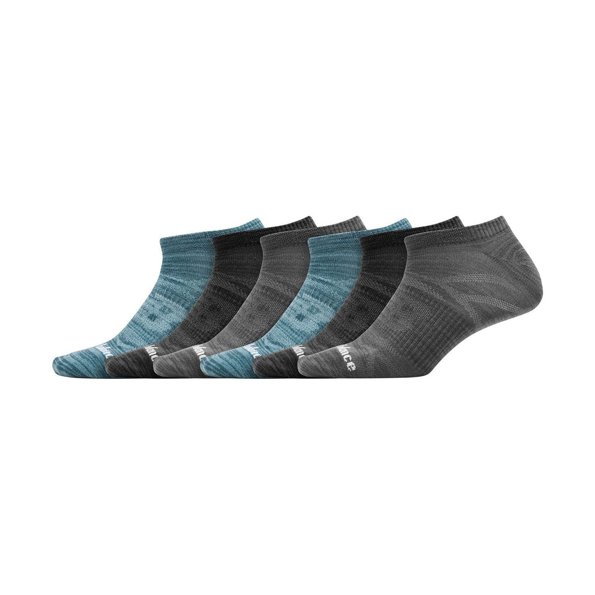 New Balance Flat Knit No Show Socks 6 Pack