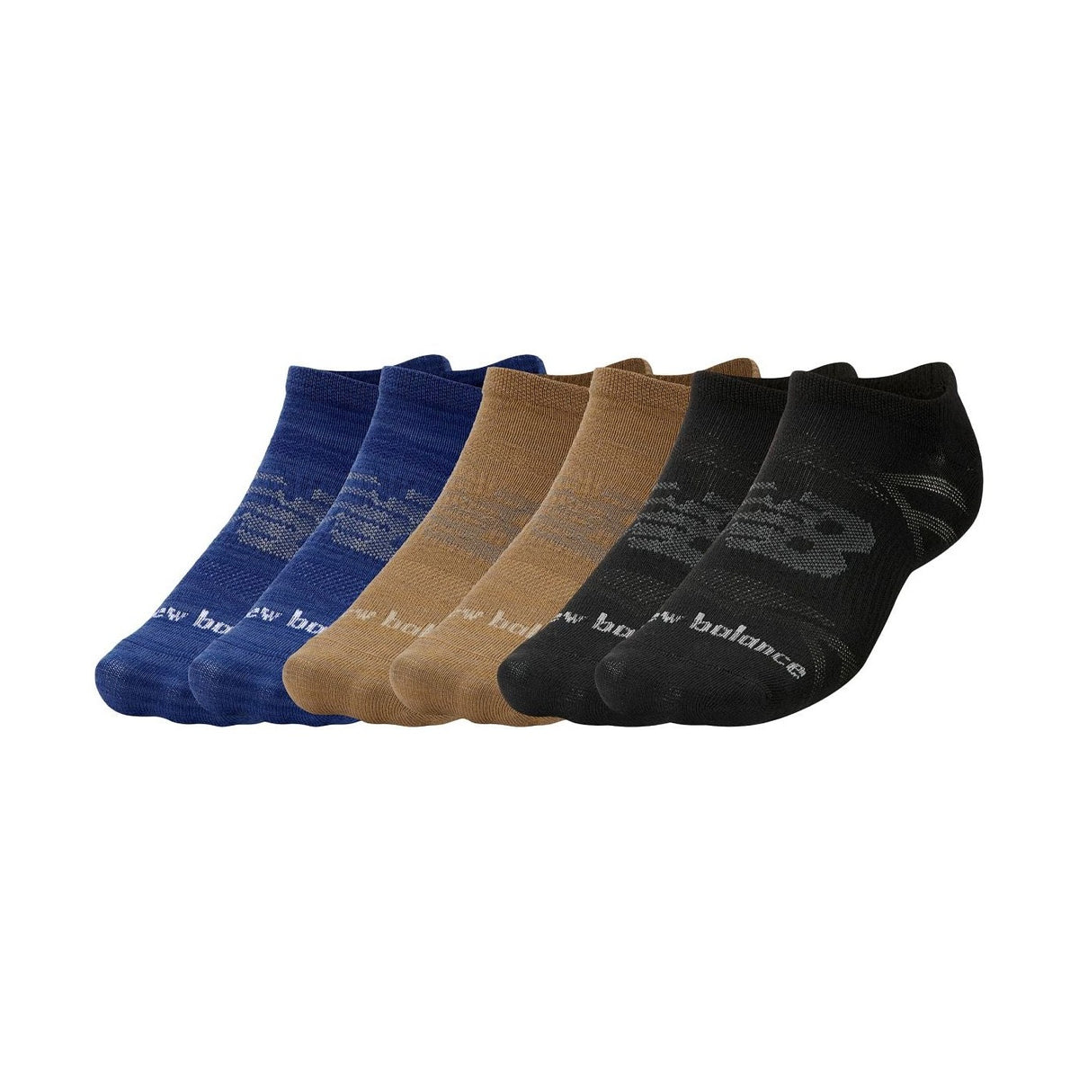 New Balance Flat Knit No Show Socks 6 Pack-1