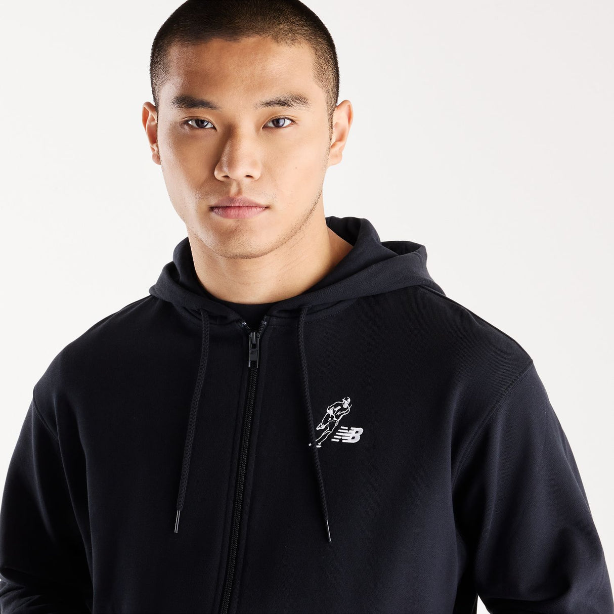 New Balance Men's Shohei Logo French Terry Full Zip Hoodie-3