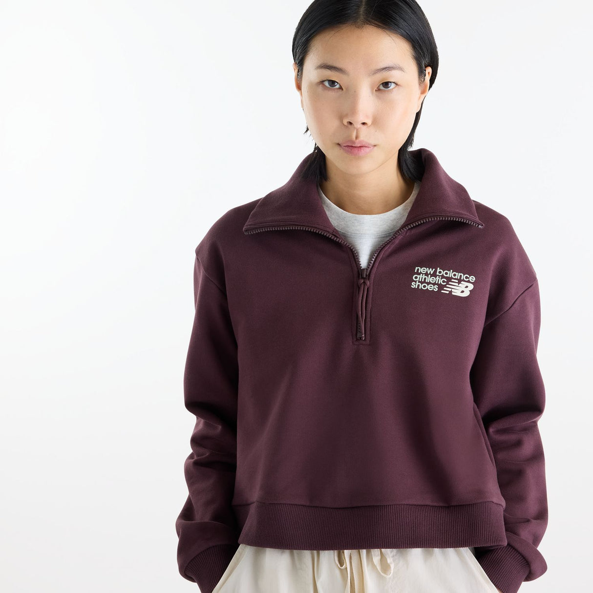New Balance Women's Athletics Premium Logo Half Zip-3