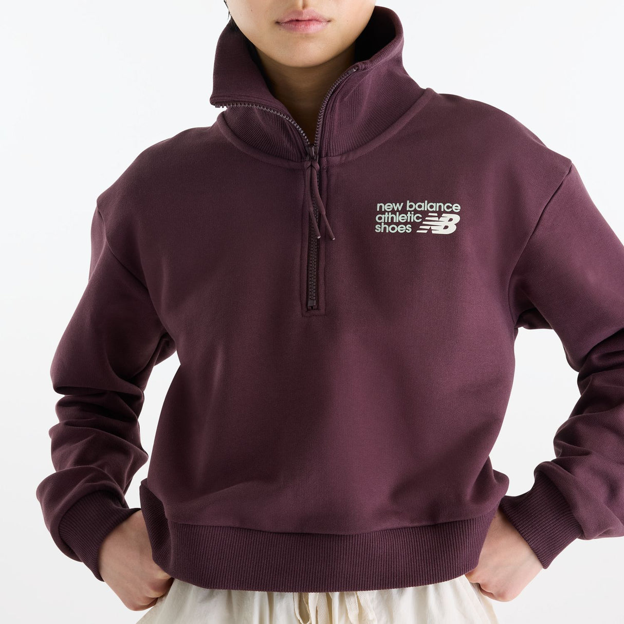 New Balance Women's Athletics Premium Logo Half Zip-4