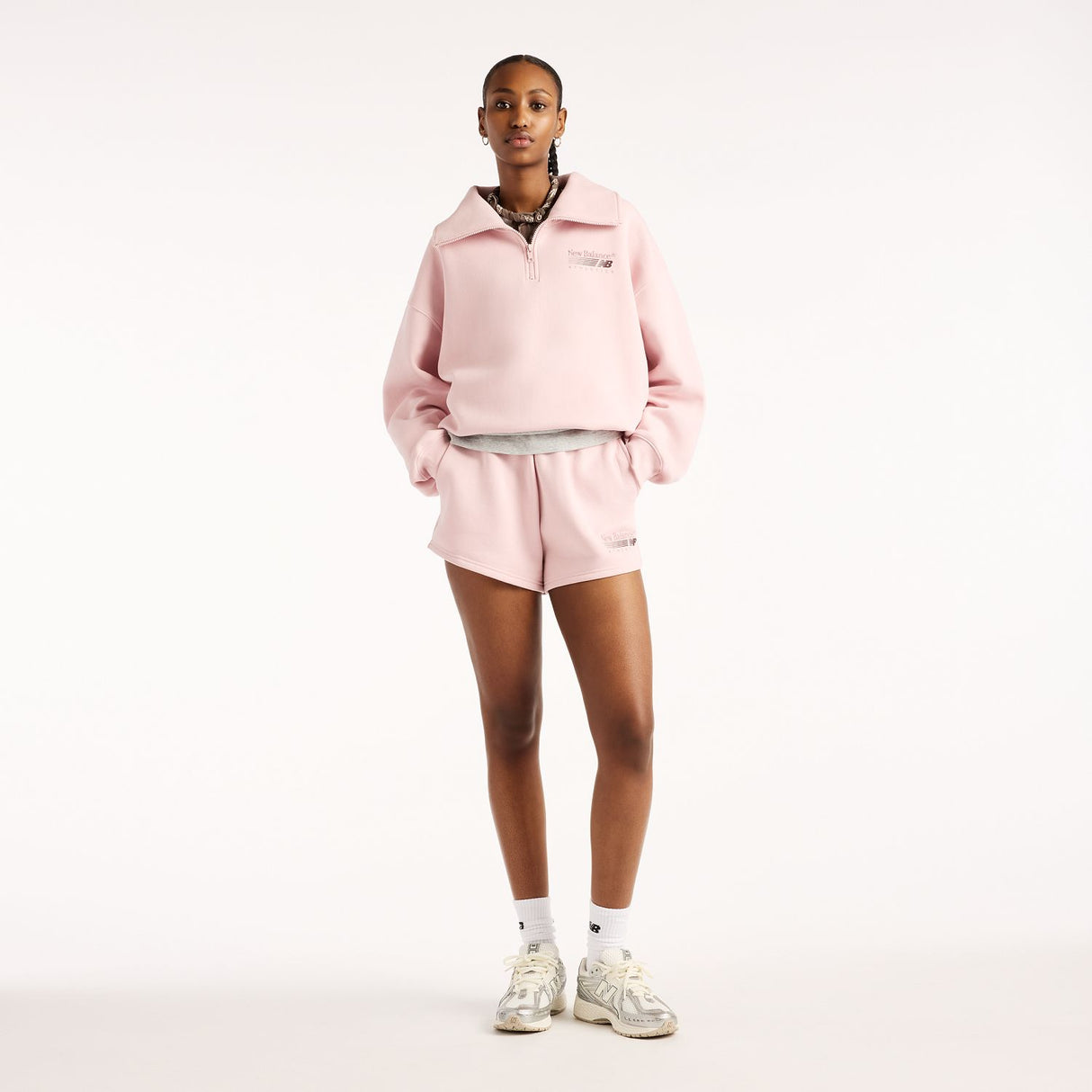 New Balance Women's Trackside Fleece Shorts-5