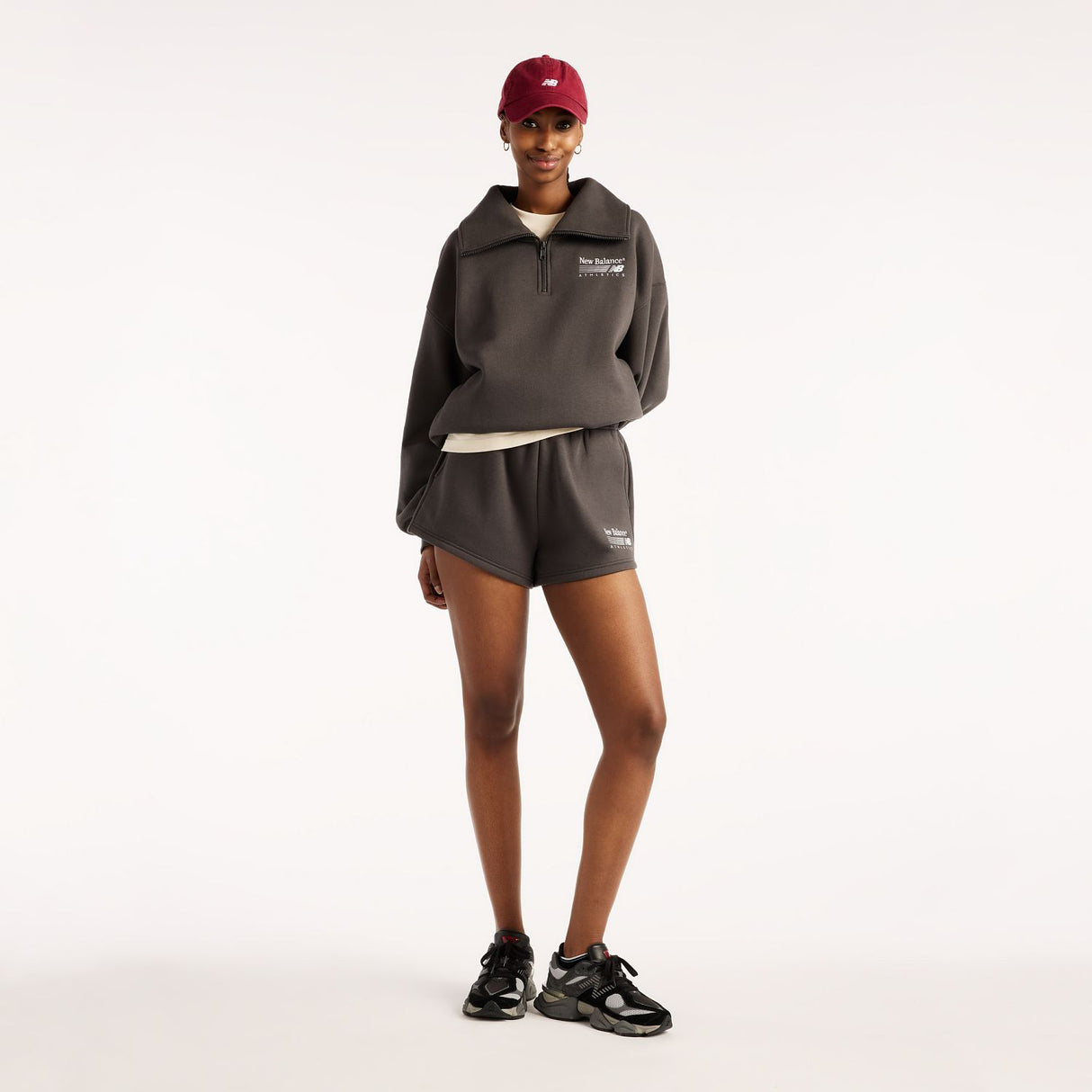 New Balance Women's Trackside Fleece Shorts-5