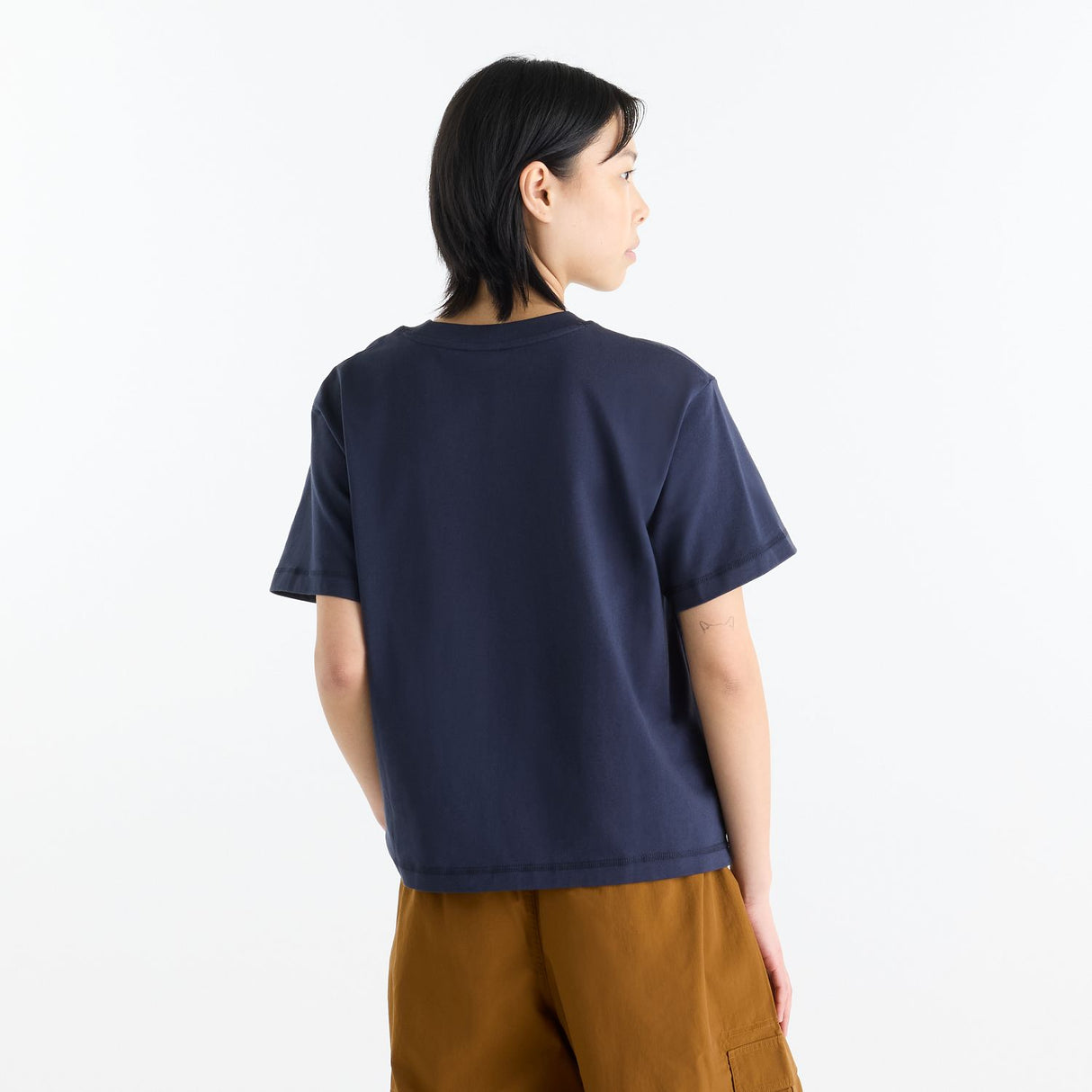 New Balance Women's Athletics Premium Logo Hip Length Relaxed T-Shirt-2