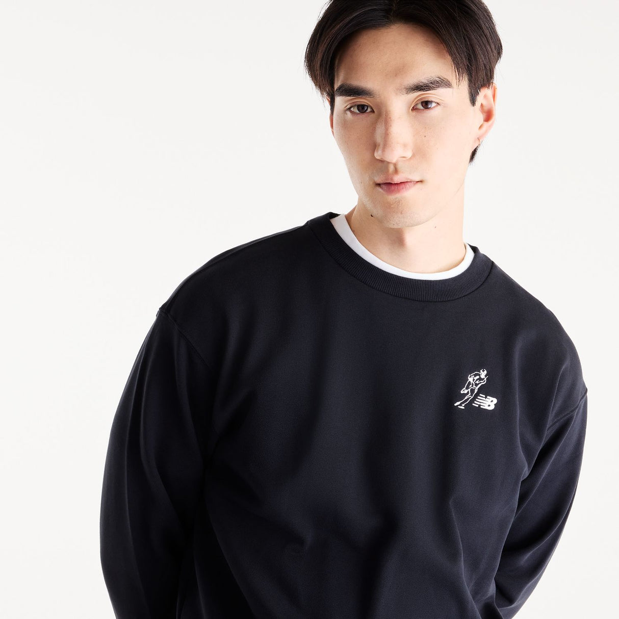 New Balance Men's Shohei Logo French Terry Crewneck-3