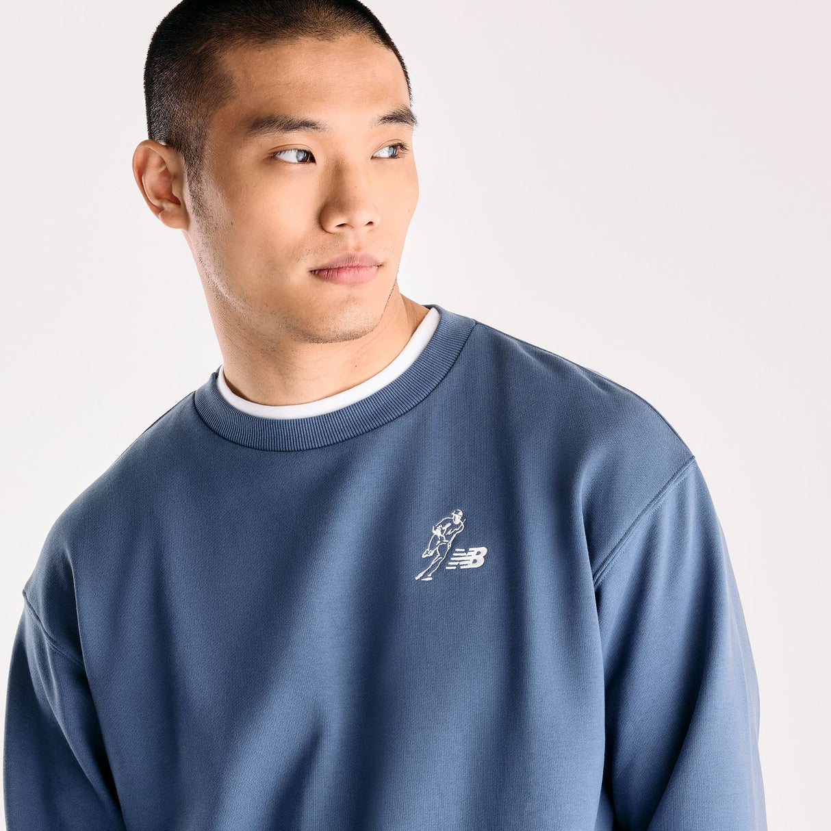 New Balance Men's Shohei Logo French Terry Crewneck-3