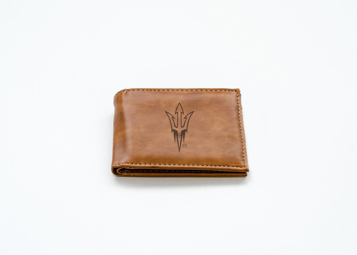 Rico Industries NCAA Arizona State Sun Devils - ASU Laser Engraved Billfold Wallet-2