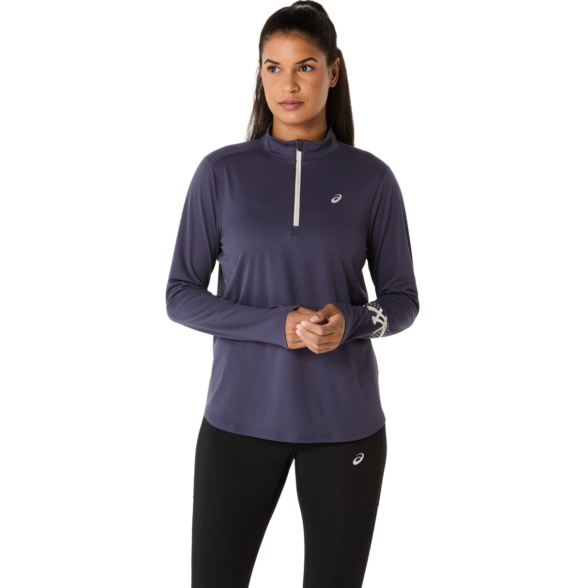 Asics Women's Icon 1/2 Zip Long Sleeve Top-1