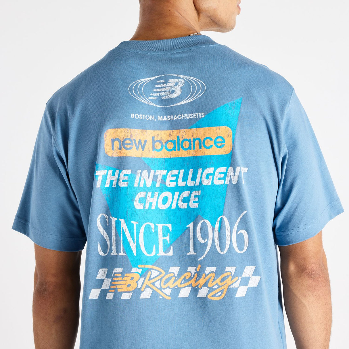 New Balance Men's Racing Stripes Intelligent Choice T-Shirt-3