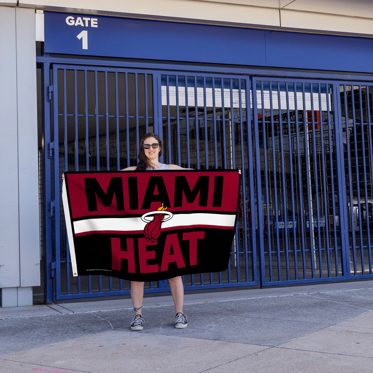 Rico Industries NBA Miami Heat Bold 3' x 5' Banner Flag-3