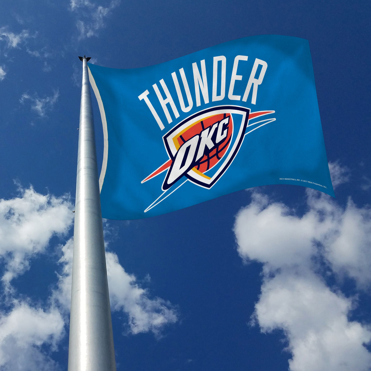 Rico Industries NBA Oklahoma City Thunder Standard 3' x 5' Banner Flag-2