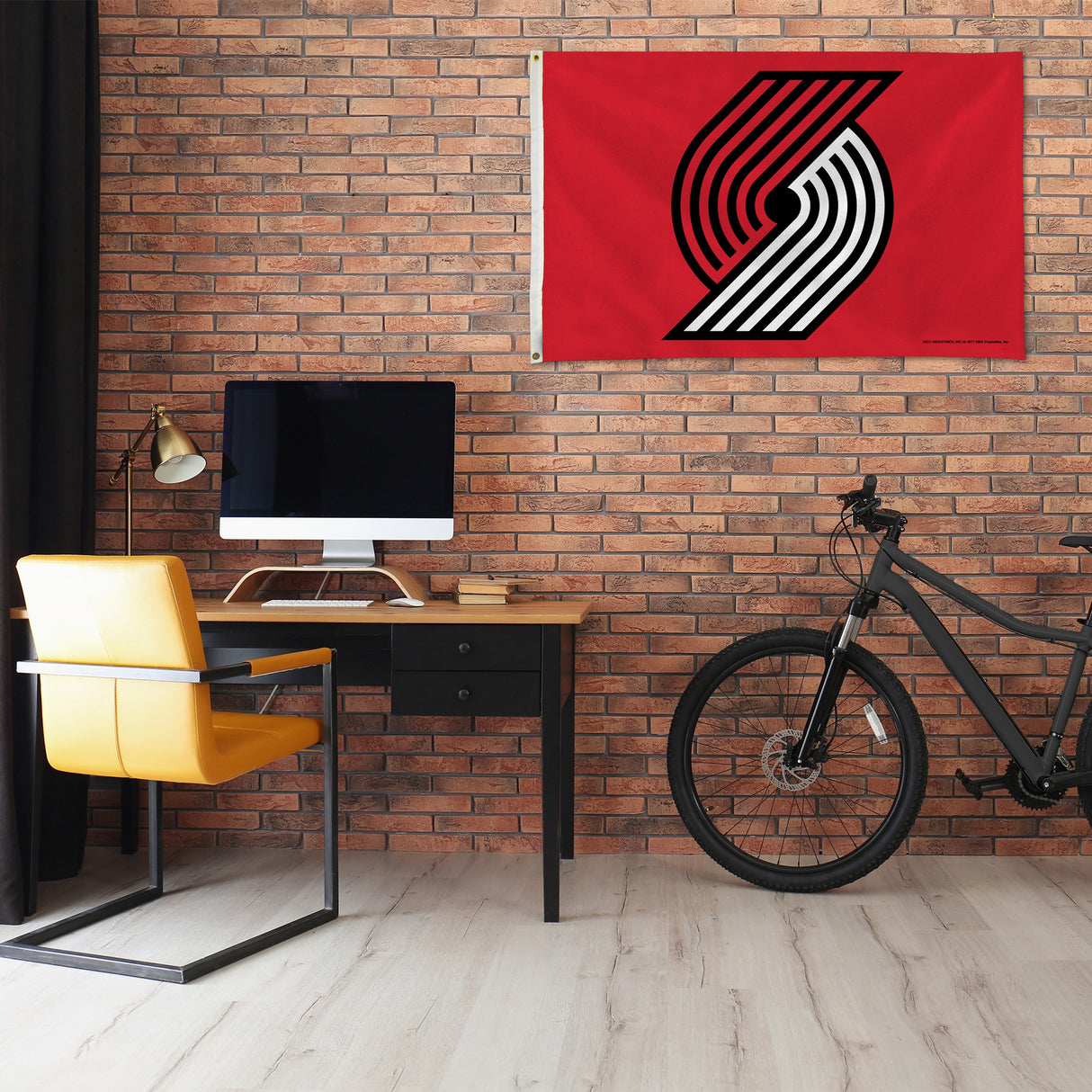 Rico Industries NBA Portland Trail Blazers Standard 3' x 5' Banner Flag-1