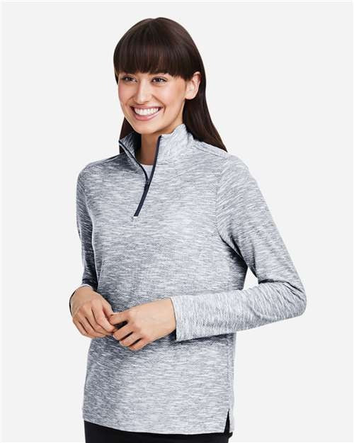 North End Women's Eclipse Jacquard Quarter-Zip Pullover-4