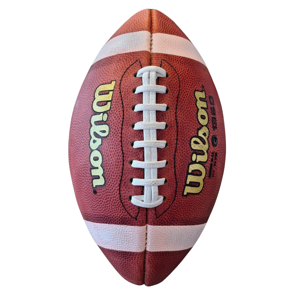 Wilson Junior TDJ Traditional Leather Football-4