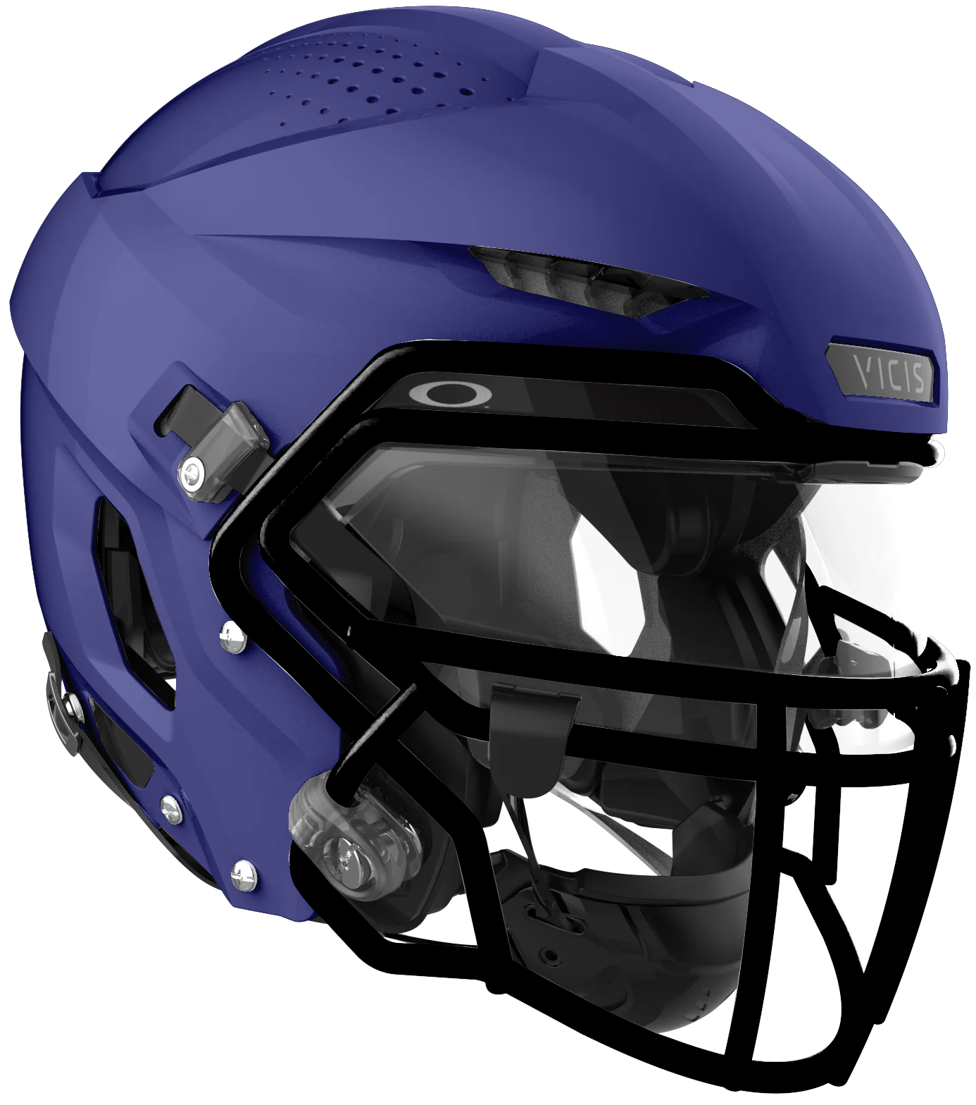 Vicis Adult Zero2 Elite Trench Football Helmet with Titanium Facemask & Oakley Eyeshield Football Helmets Adult