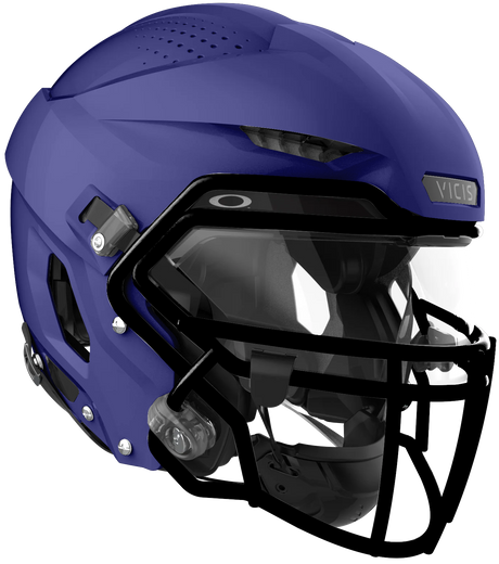 Vicis Adult Zero2 Elite Trench Football Helmet with Titanium Facemask & Oakley Eyeshield Vicis