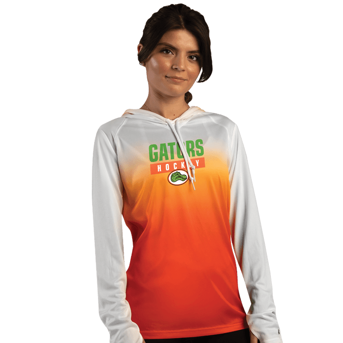 Badger Women's 4208 Ombre Hooded Tee Womens Apparel Shirts & Tops