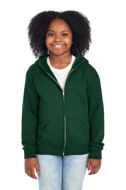JERZEES Youth NuBlend Full-Zip Hooded Sweatshirt 993B Youth Apparel Hoodies & Sweatshirts