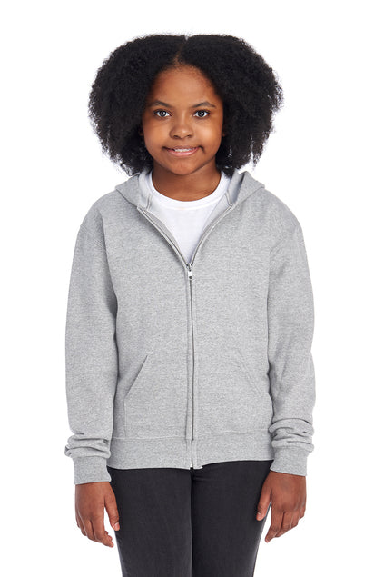 JERZEES Youth NuBlend Full-Zip Hooded Sweatshirt 993B Youth Apparel Hoodies & Sweatshirts