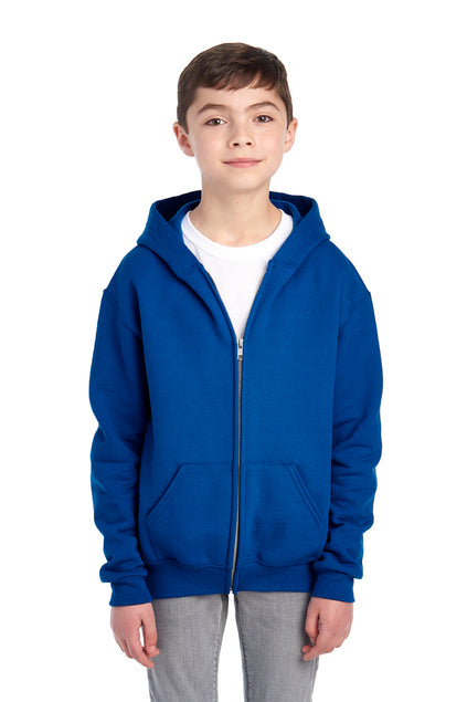 JERZEES Youth NuBlend Full-Zip Hooded Sweatshirt 993B Youth Apparel Hoodies & Sweatshirts