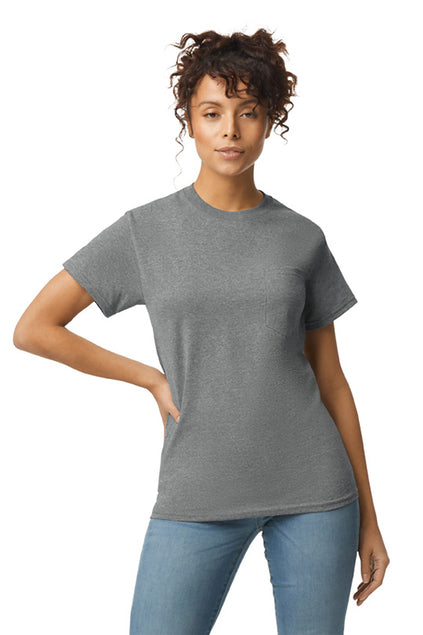 Gildan Men's DryBlend 50 Cotton/50 Poly Pocket T-Shirt 8300 Mens Apparel Shirts & Tops