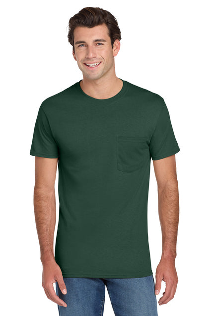 JERZEES Men's Dri-Power 50/50 Cotton/Poly Pocket T-Shirt 29MP Mens Apparel Shirts & Tops