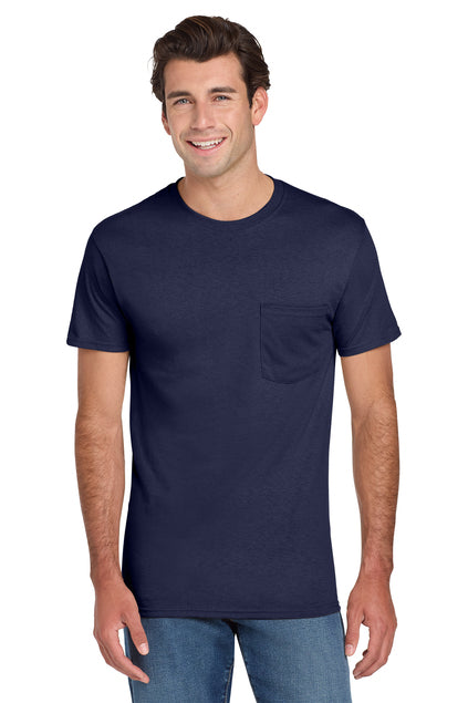 JERZEES Men's Dri-Power 50/50 Cotton/Poly Pocket T-Shirt 29MP Mens Apparel Shirts & Tops