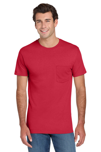 JERZEES Men's Dri-Power 50/50 Cotton/Poly Pocket T-Shirt 29MP Mens Apparel Shirts & Tops