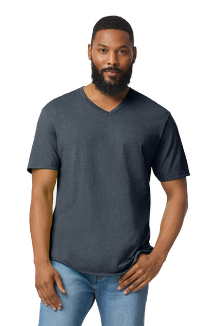 Gildan Men's Softstyle V-Neck T-Shirt. 64V00 Mens Apparel Shirts & Tops