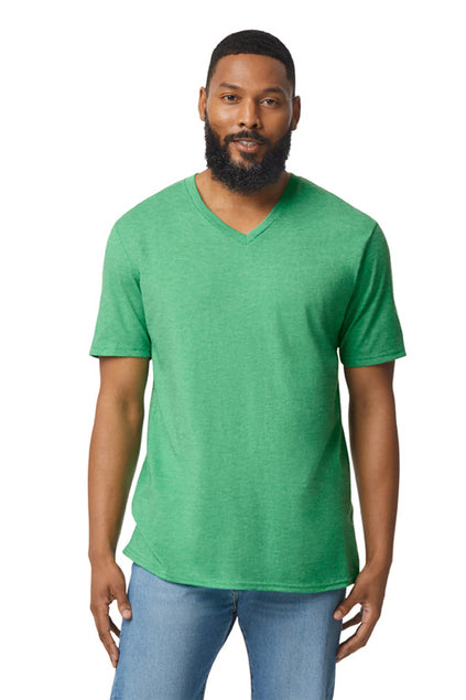 Gildan Men's Softstyle V-Neck T-Shirt. 64V00 Mens Apparel Shirts & Tops
