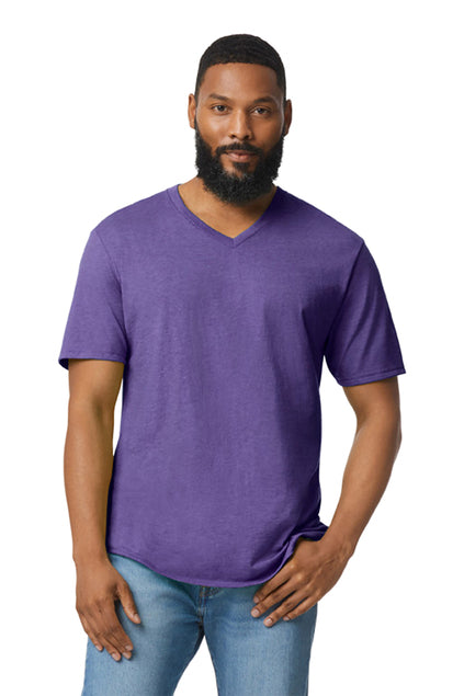 Gildan Men's Softstyle V-Neck T-Shirt. 64V00 Mens Apparel Shirts & Tops