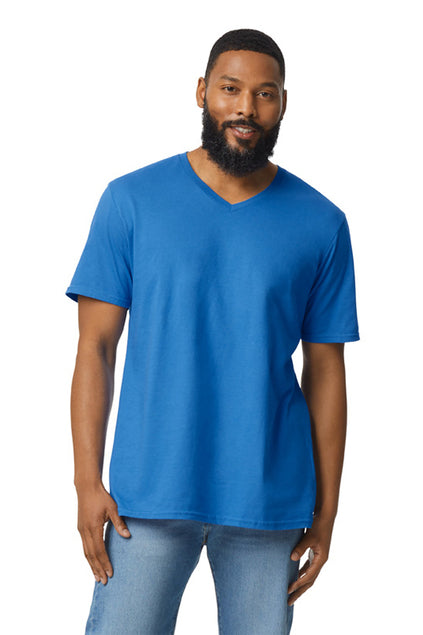 Gildan Men's Softstyle V-Neck T-Shirt. 64V00 Mens Apparel Shirts & Tops