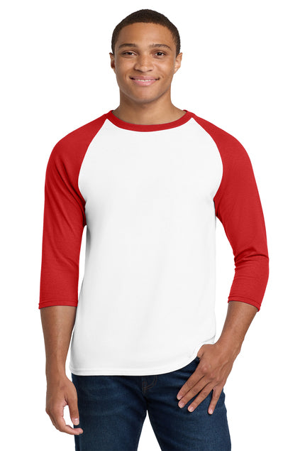 Gildan Men's Heavy Cotton 3/4-Sleeve Raglan T-Shirt 5700 Mens Apparel Shirts & Tops