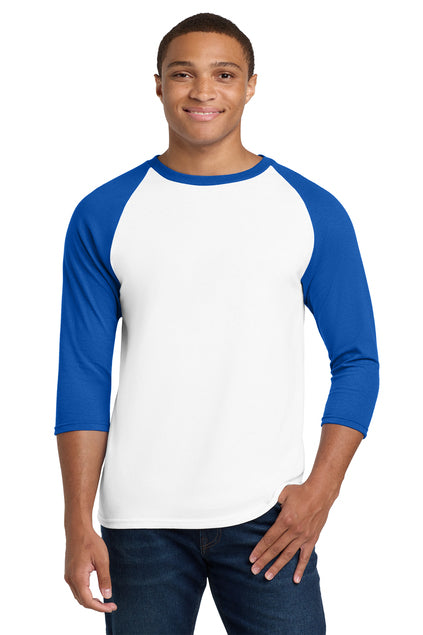 Gildan Men's Heavy Cotton 3/4-Sleeve Raglan T-Shirt 5700 Mens Apparel Shirts & Tops