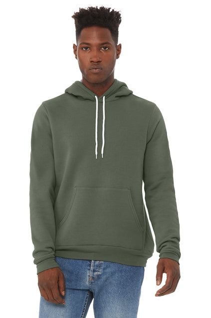 BELLA + CANVAS Unisex Sponge Fleece Pullover Hoodie BC3719 Mens Apparel Sweatshirts & Fleece