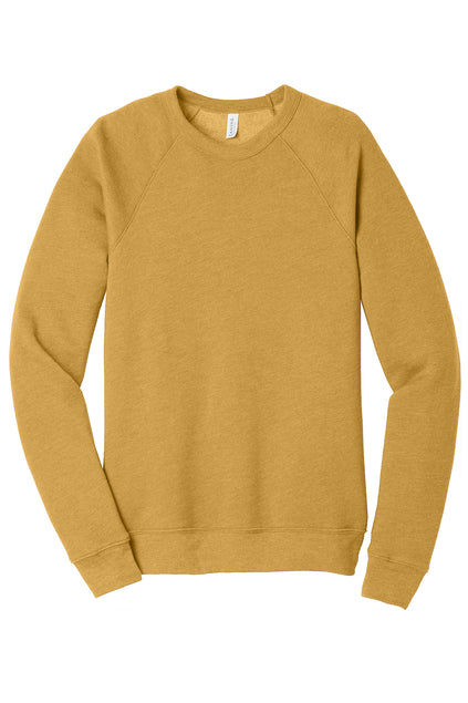 BELLA + CANVAS Unisex Sponge Fleece Raglan Sweatshirt BC3901 1/2 Mens Apparel Sweatshirts & Fleece