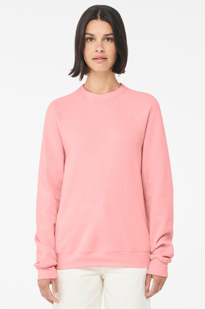 BELLA + CANVAS Unisex Sponge Fleece Raglan Sweatshirt BC3901 1/2 Mens Apparel Sweatshirts & Fleece