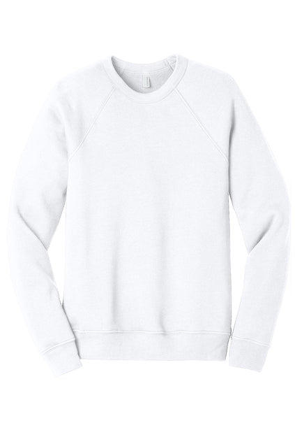 BELLA + CANVAS Unisex Sponge Fleece Raglan Sweatshirt BC3901 1/2 Mens Apparel Sweatshirts & Fleece