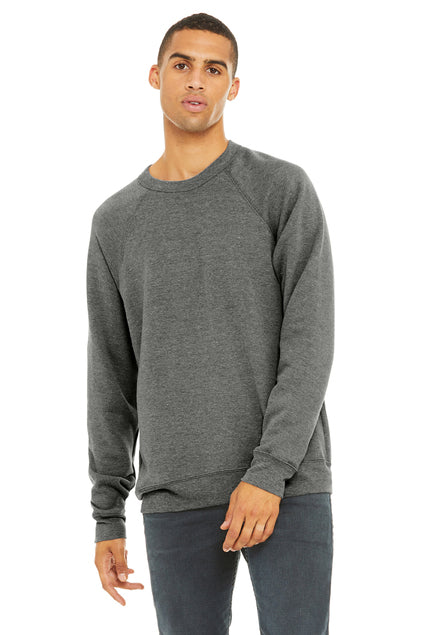 BELLA + CANVAS Unisex Sponge Fleece Raglan Sweatshirt BC3901 1/2 Mens Apparel Sweatshirts & Fleece